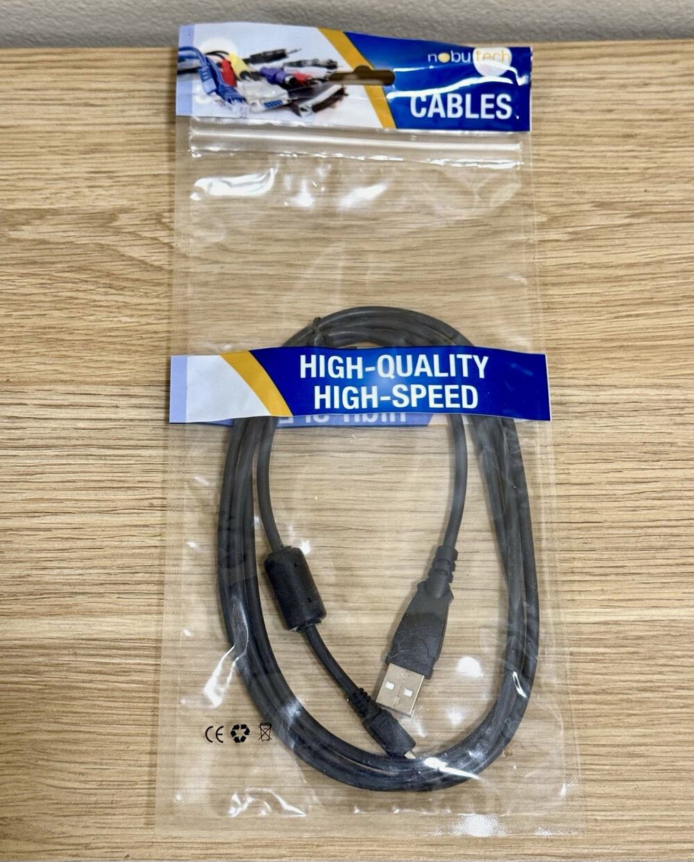 Nobutech USB-A Male to Micro-USB Male Cable 1.5m Black 10U2-02206BK
